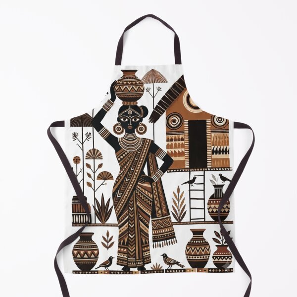 Item preview, A Tribal Woman | Village Scene | Indian Art  designed and sold by Sakshiartwork.
