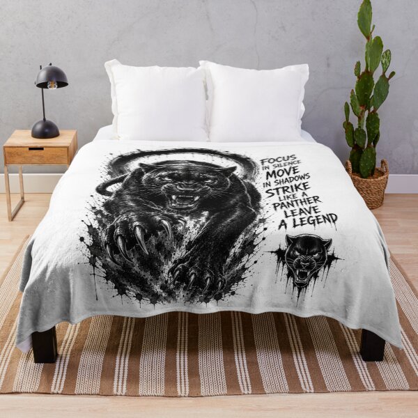 Item preview, Black Panther Focus in Silence Streetwear Design designed and sold by Onviton.