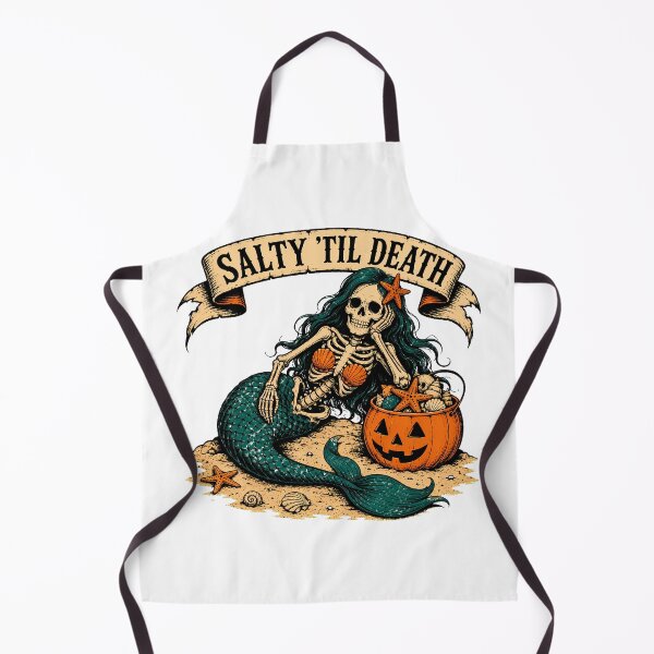 Item preview, Salty Till Death Skeleton Mermaid Beach Goth designed and sold by chattsuede.