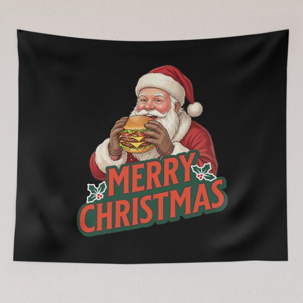 Item preview, Merry Christmas Burger designed and sold by ReneMM.
