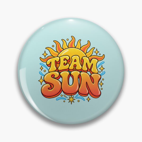 Item preview, Team Sun – Retro Sunshine Typography Art designed and sold by MetaModel Editions.