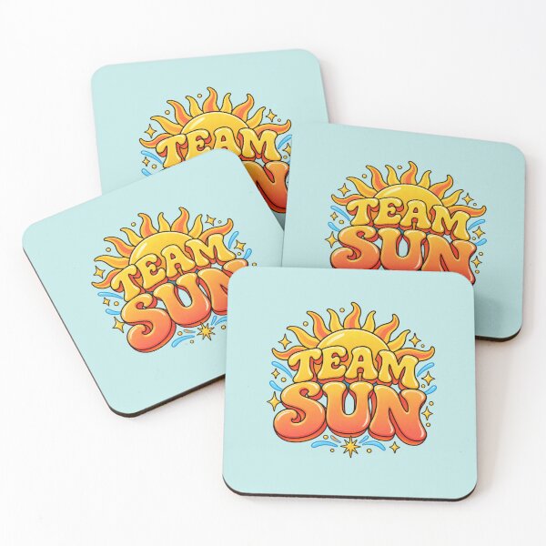 Item preview, Team Sun – Retro Sunshine Typography Art designed and sold by MetaModel Editions.