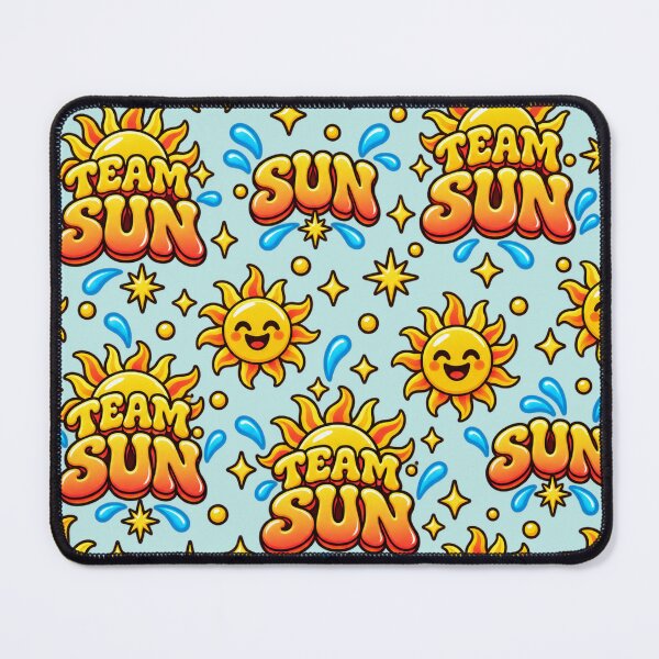 Item preview, Team Sun – Retro Sunshine Typography Art designed and sold by MetaModel Editions.