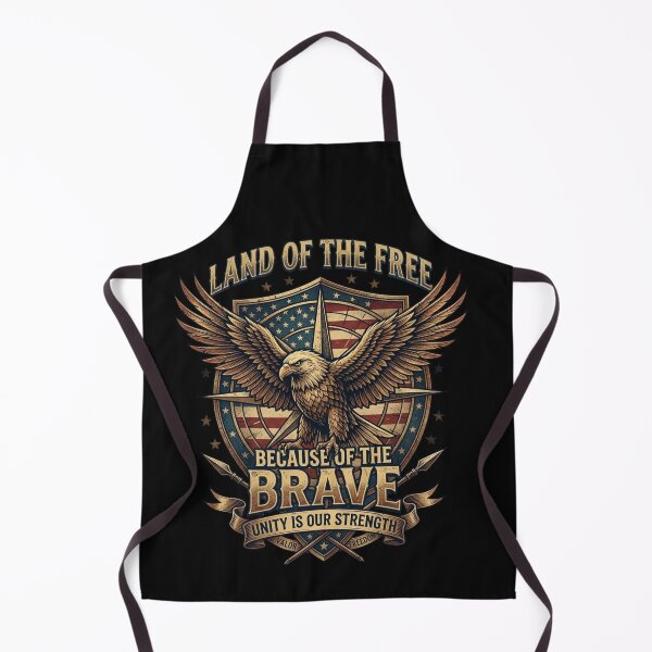Item preview, Land Of The Free Shirt,Because of The Brave Eagle Flag Patriotic American Eagle T-Shirt, Veterans Day Gift, Proud American Gift designed and sold by designwiss.