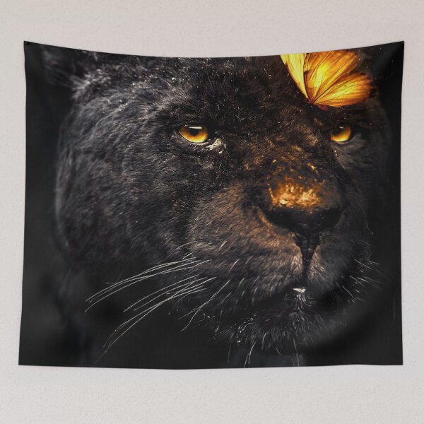 Item preview, Golden Butterfly and Black Panther  designed and sold by titaninatuxedo0.
