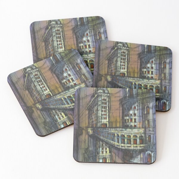 Item preview, Vibrant Urban Cityscape Sketch – Architectural Line Art for Architects and City Lovers designed and sold by IlustratorCAT.