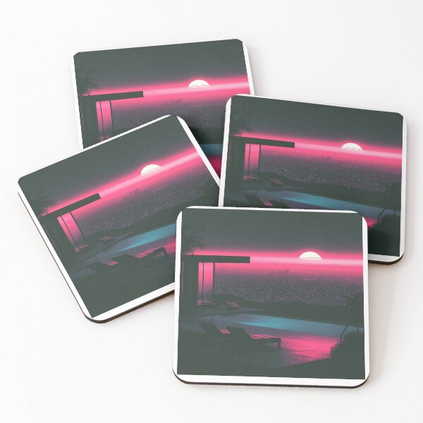 Item preview, Synthwave Pool Night designed and sold by Club Hex.