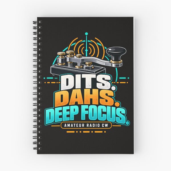 Item preview, Amateur Radio CW – Dits Dahs Deep Focus designed and sold by MiSuPa Studio.