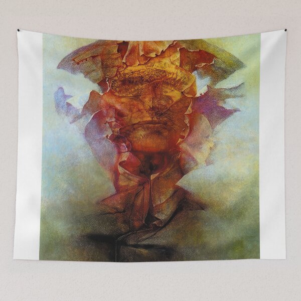 Item preview, zdzisław beksiński - untitled Zdzislaw Beksinski - Zdzislaw Beksinski canvas designed and sold by stevengrossman.