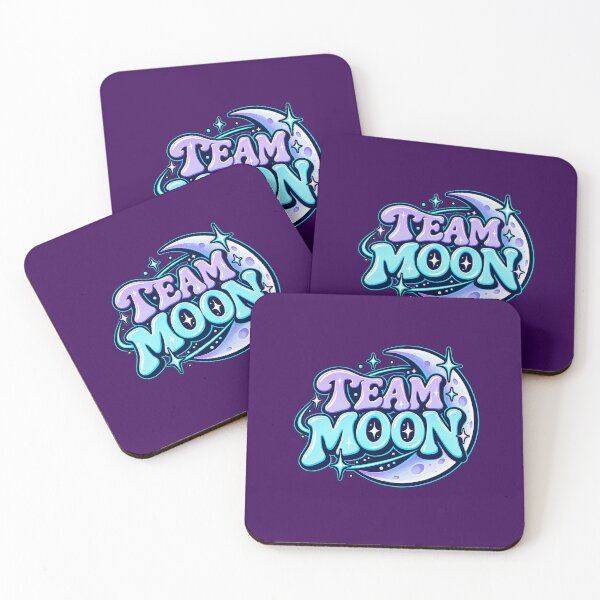 Item preview, Team Moon – Pastel Cosmic Moon Lover Typography designed and sold by MetaModel Editions.