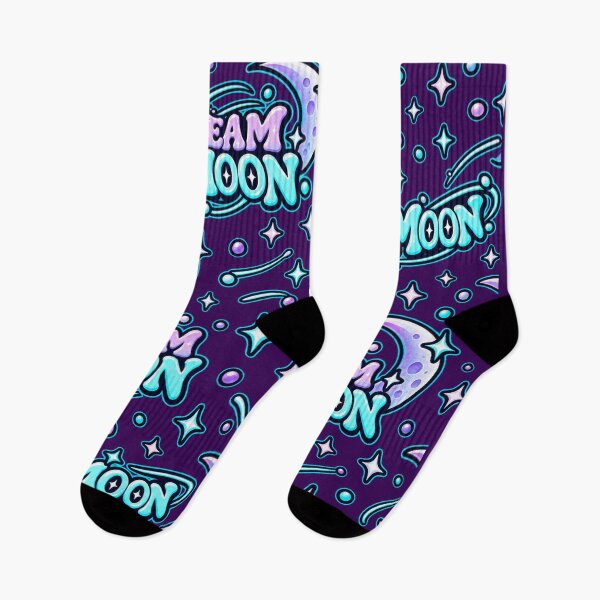 Item preview, Team Moon – Pastel Cosmic Moon Lover Typography designed and sold by MetaModel Editions.