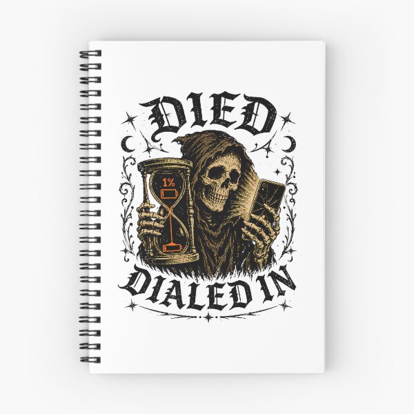 Item preview, Died Dialed In Grim Reaper Gothic Screen Addiction designed and sold by chattsuede.