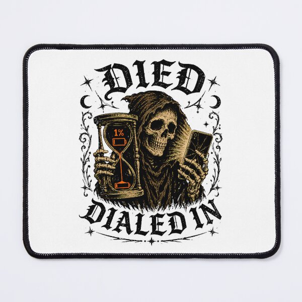 Item preview, Died Dialed In Grim Reaper Gothic Screen Addiction designed and sold by chattsuede.