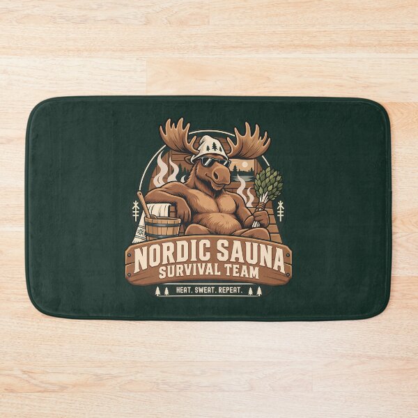 Item preview, Nordic Sauna Moose Survival Team designed and sold by Infinitee8hirts.