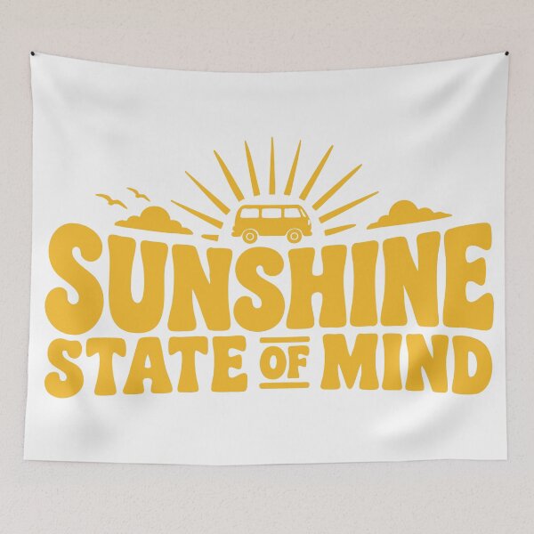 Item preview, Sunshine State of Mind Retro Typography designed and sold by MACHDESIGN.