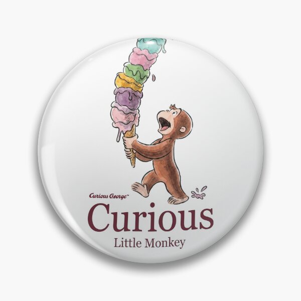 Item preview, Cute Monkey Holding Giant Rainbow Ice Cream Cone Sweet Dessert Art designed and sold by VelourEmber.