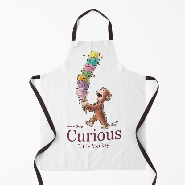 Item preview, Cute Monkey Holding Giant Rainbow Ice Cream Cone Sweet Dessert Art designed and sold by VelourEmber.