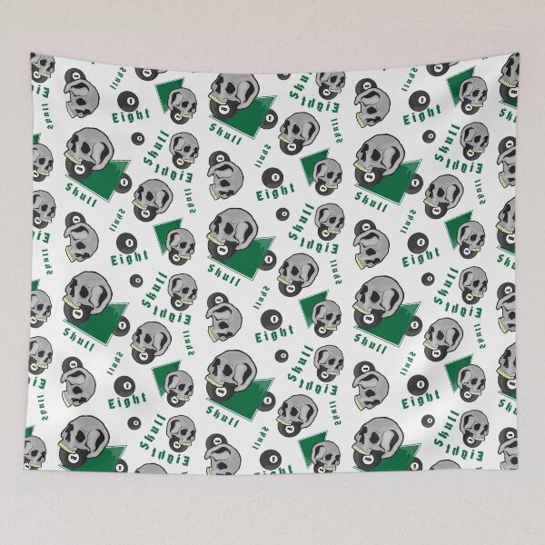 Item preview, Skull 8 Ball | Dark Billiards Art | Retro Pool Art designed and sold by Half Mess.