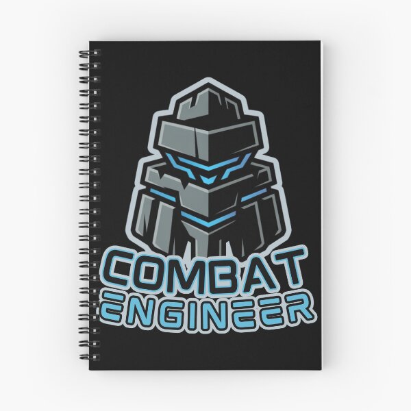 Item preview, Combat Engineer — Futuristic Robotic Armor Emblem with Blue Tech Highlights Military Engineering Graphic designed and sold by GFamilyC.