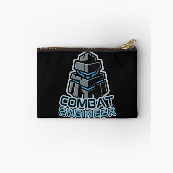 Item preview, Combat Engineer — Futuristic Robotic Armor Emblem with Blue Tech Highlights Military Engineering Graphic designed and sold by GFamilyC.