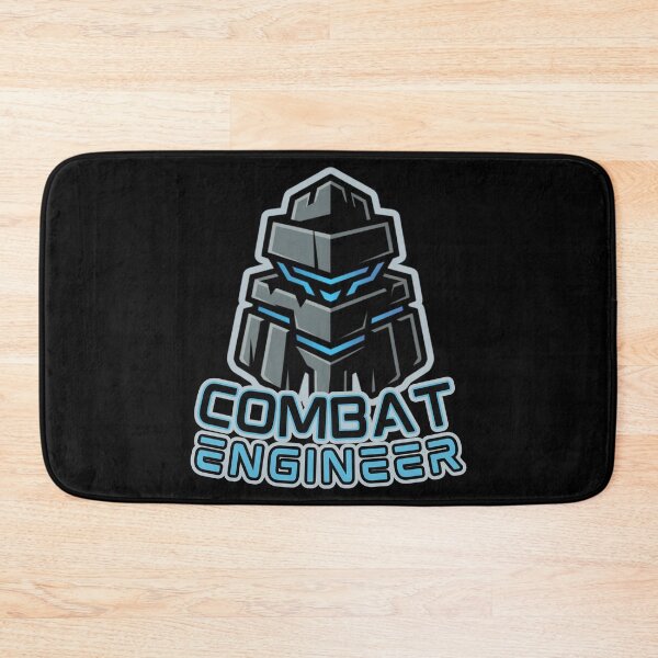 Item preview, Combat Engineer — Futuristic Robotic Armor Emblem with Blue Tech Highlights Military Engineering Graphic designed and sold by GFamilyC.