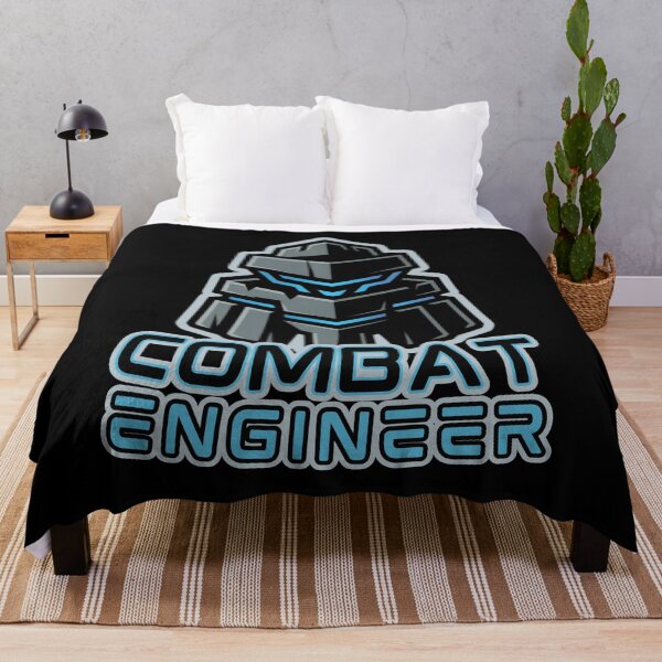 Item preview, Combat Engineer — Futuristic Robotic Armor Emblem with Blue Tech Highlights Military Engineering Graphic designed and sold by GFamilyC.