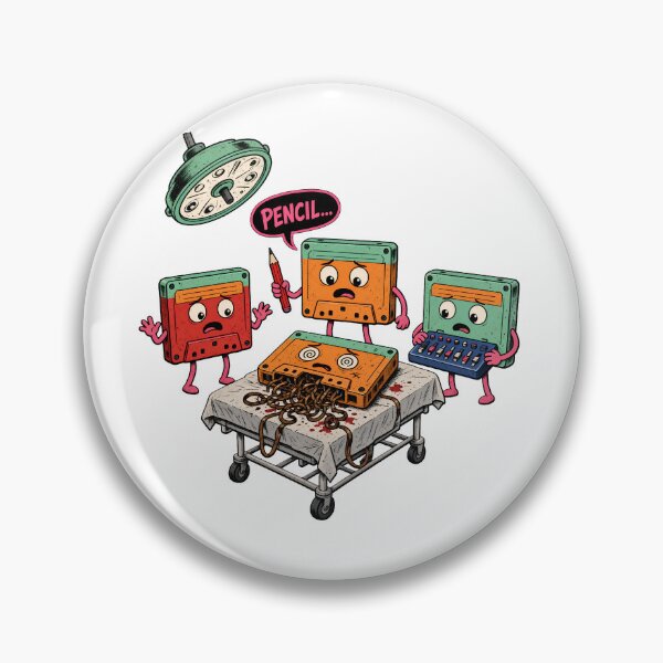 Item preview, Cassette Pencil Surgery Retro designed and sold by TshirtsOnline-.
