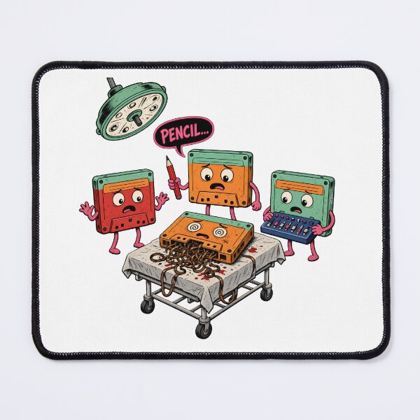 Item preview, Cassette Pencil Surgery Retro designed and sold by TshirtsOnline-.
