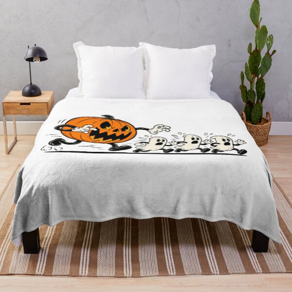 Item preview, Rubber Hose Pumpkin Monster Chasing Terrified Ghosts designed and sold by chattsuede.