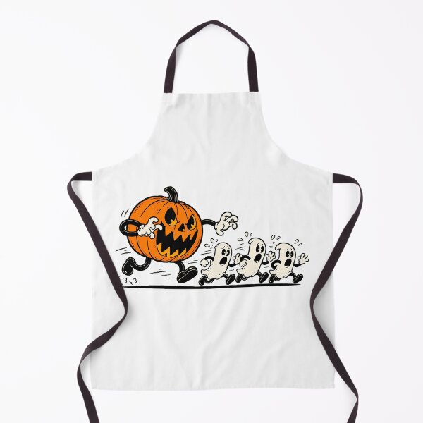 Item preview, Rubber Hose Pumpkin Monster Chasing Terrified Ghosts designed and sold by chattsuede.