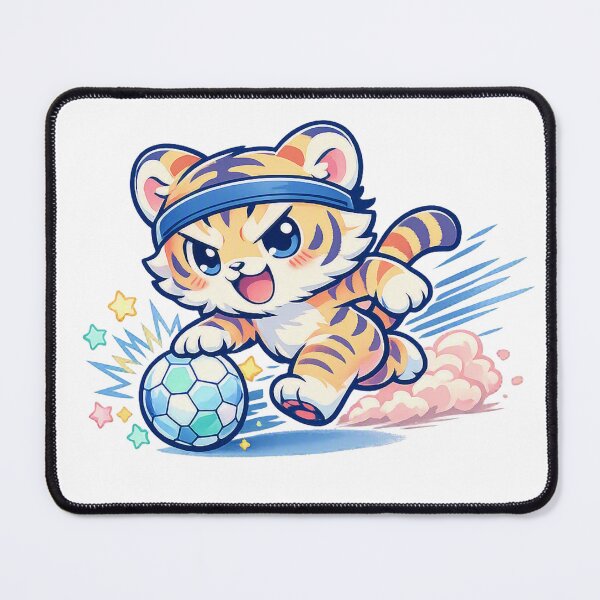 Item preview, Kawaii Soccer Tiger Cub designed and sold by Sommium .