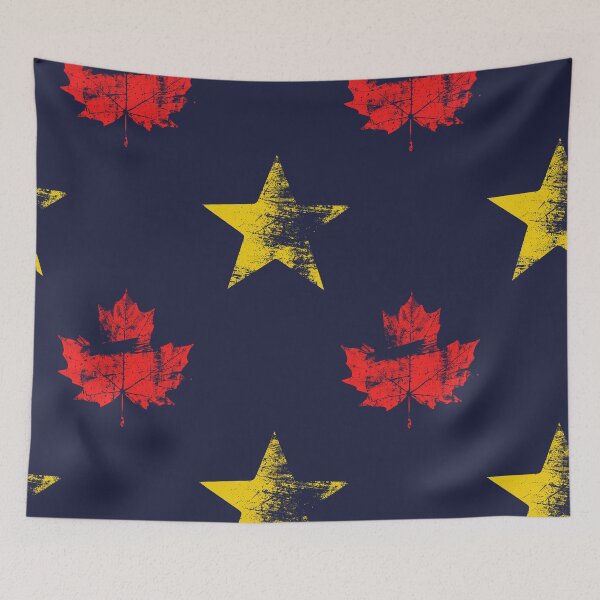 Item preview, Canadian Maple Leaf & European Star - Flag Inspired Design - Canada Joins UE designed and sold by RR-Arts.