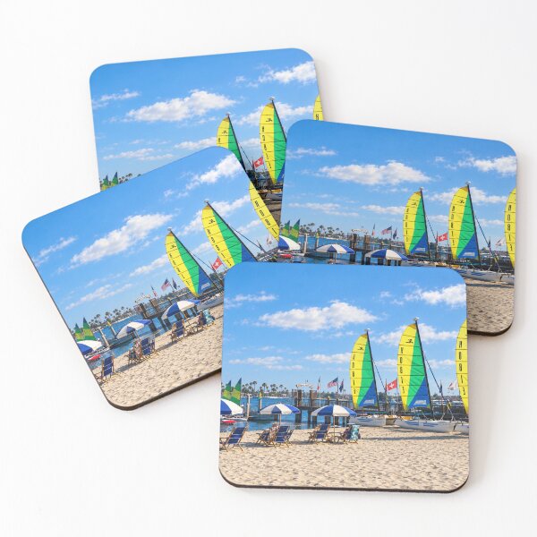 Item preview, Colorful Catamarans on a Sunny Beach designed and sold by Kimberly Palmer.
