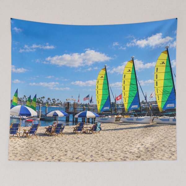 Item preview, Colorful Catamarans on a Sunny Beach designed and sold by Kimberly Palmer.