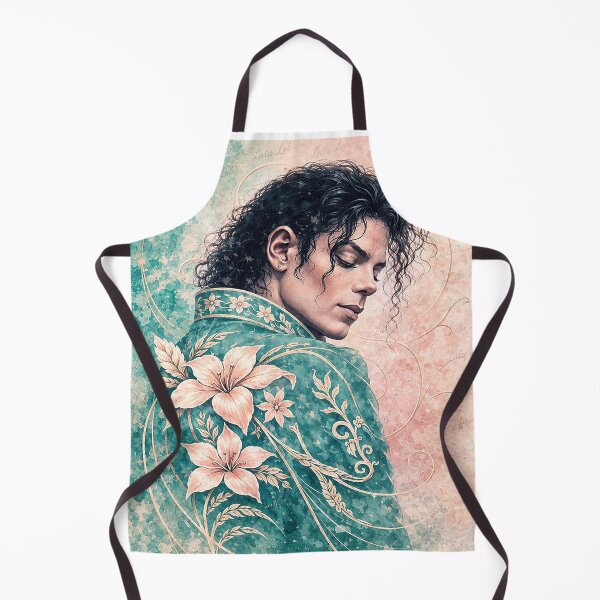 Item preview, Michael Jackson – Sea Green and Powder Pink Floral Tribute designed and sold by LuluLeb.