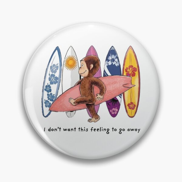 Item preview, Cute Monkey Surfing Hawaiian Surfboards Tropical Beach Summer Art designed and sold by VelourEmber.