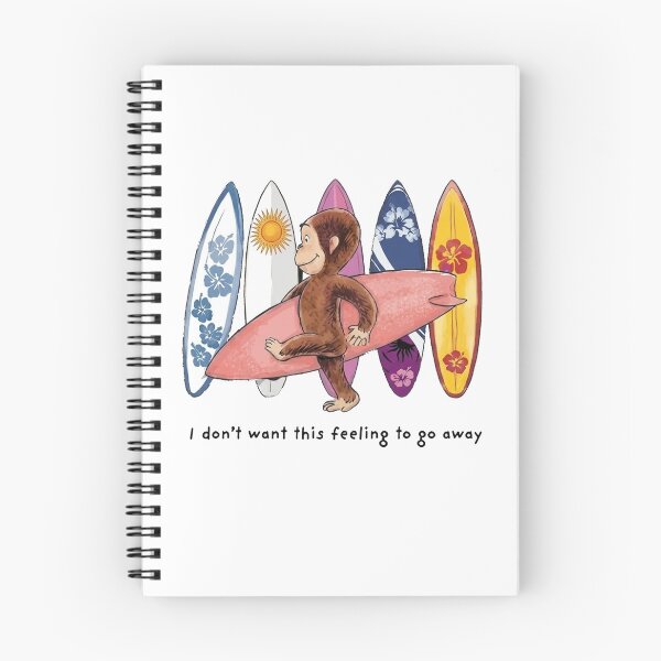 Item preview, Cute Monkey Surfing Hawaiian Surfboards Tropical Beach Summer Art designed and sold by VelourEmber.