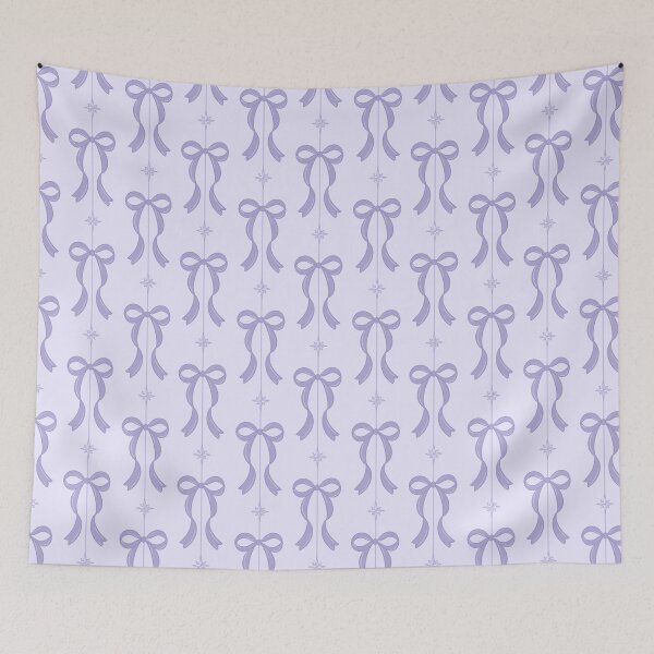 Item preview, Purple Bow and Star Festive Pattern designed and sold by Lockets Little Notes.