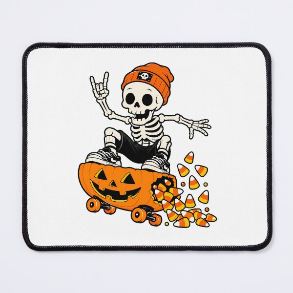 Item preview, Skateboarding Skeleton Pumpkin Halloween Skater Beanie designed and sold by chattsuede.