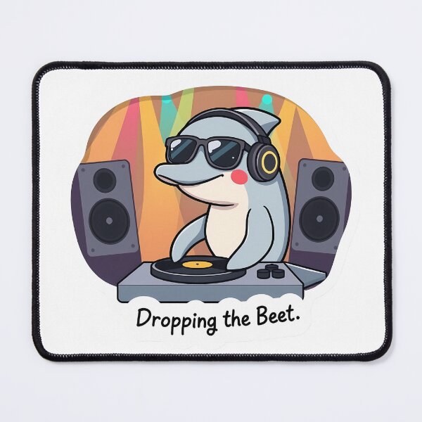 Item preview, Cute Dolphin DJ – Dropping the Beat Music Lover Gift designed and sold by Isliath.
