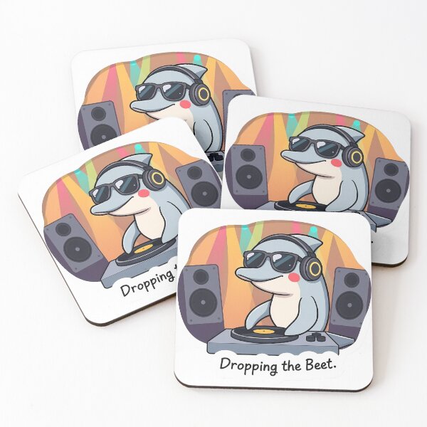 Item preview, Cute Dolphin DJ – Dropping the Beat Music Lover Gift designed and sold by Isliath.