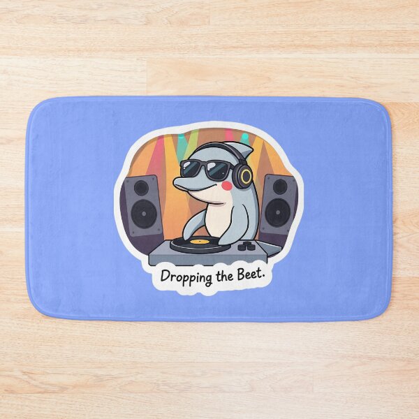 Item preview, Cute Dolphin DJ – Dropping the Beat Music Lover Gift designed and sold by Isliath.