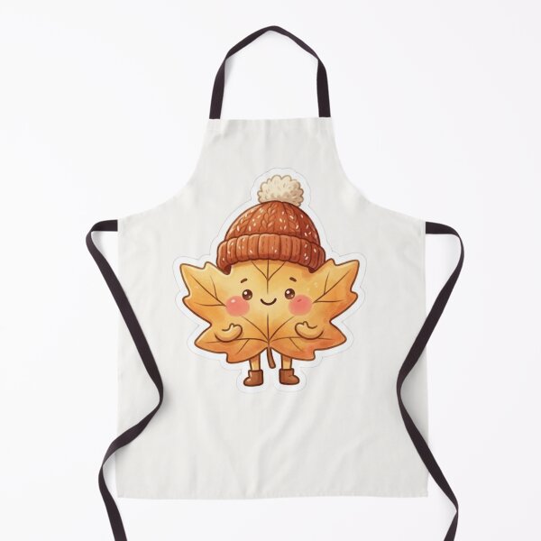 Item preview, Cute Leaf Wearing Beanie Autumn Sticker designed and sold by Cerys-GS.