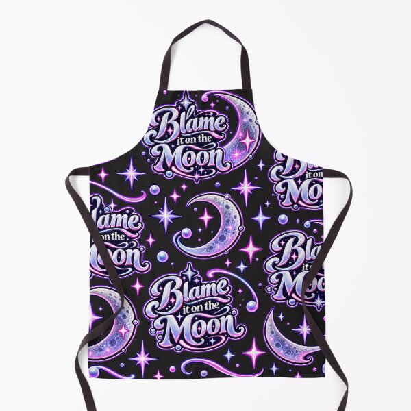 Item preview, Blame It on the Moon – Celestial Glitter Typography designed and sold by MetaModel Editions.