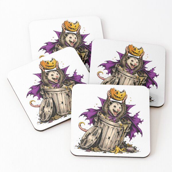 Item preview, Vampire Opossum Trash Can Halloween Spooky Ink designed and sold by chattsuede.