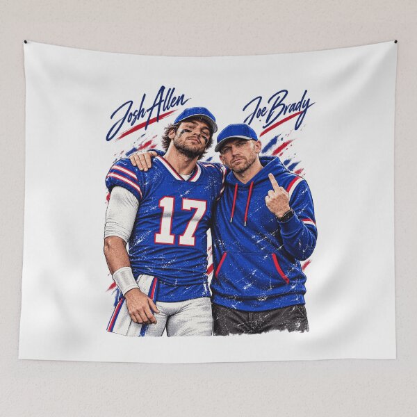 Item preview, Josh Allen #17 Joe Brady Buffalo Bills designed and sold by choudane.