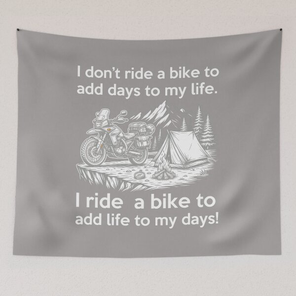 Item preview, Bike Life Philosophy Tent & Motorcycle Quote-72 designed and sold by KevinMszyca.