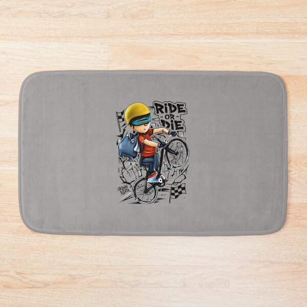 Item preview, Biker Delivery Guy with Yellow Helmet-89 designed and sold by KevinMszyca.