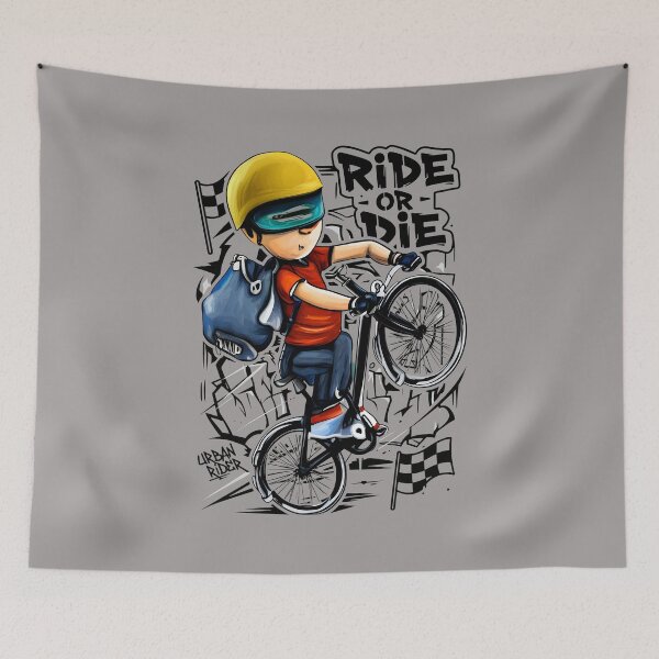Item preview, Biker Delivery Guy with Yellow Helmet-89 designed and sold by KevinMszyca.