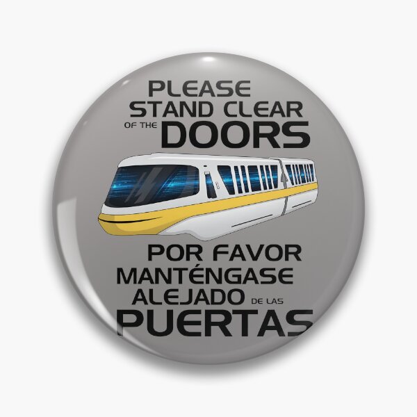 Item preview, Bilingual Monorail Doors Please Stand Clear Shirt-81 designed and sold by KevinMszyca.